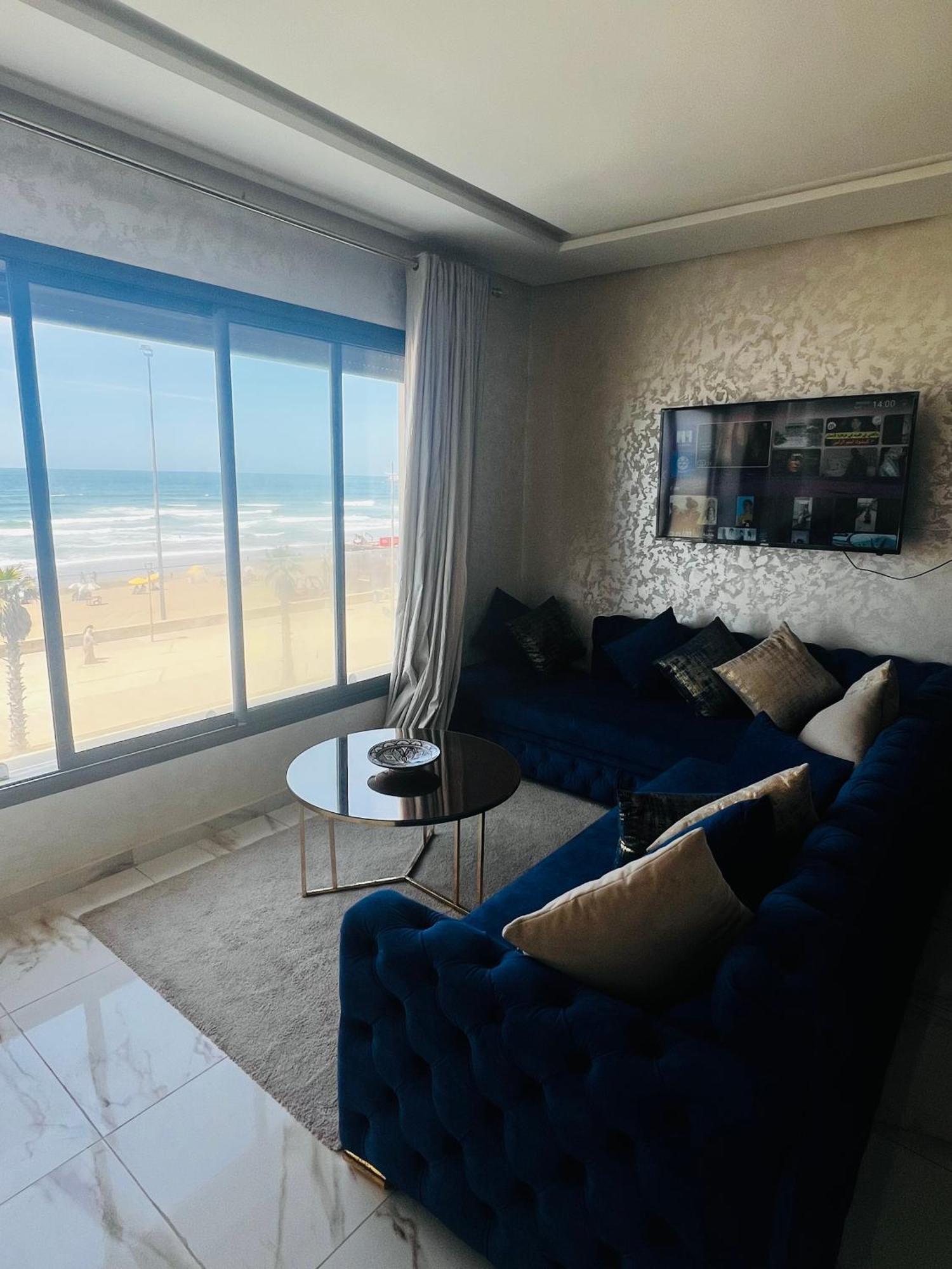 Golden Beach Elegance Sea View & Serenity Kenitra Luaran gambar